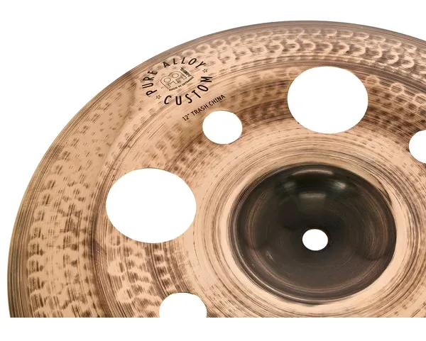 Meinl 12" Pure Alloy Cust. Trash Ch. detail 4