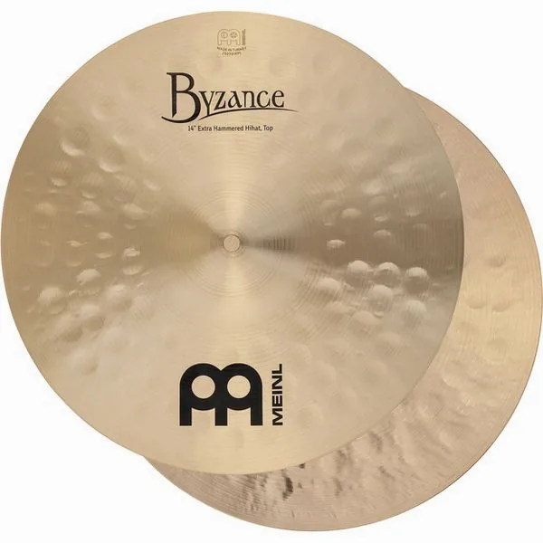 Meinl 14" Byzance Extra Ham. Hi-Hat detail 3