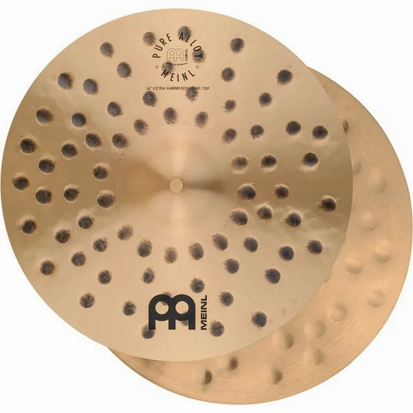 Meinl 14" Pure Alloy E.Hammered Hats vooraanzicht