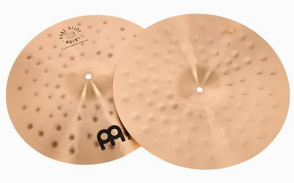 Meinl 15" Pure Alloy E.Hammered Hats detail 3