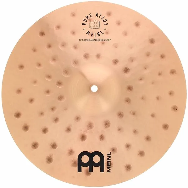 Meinl 15" Pure Alloy E.Hammered Hats detail 4