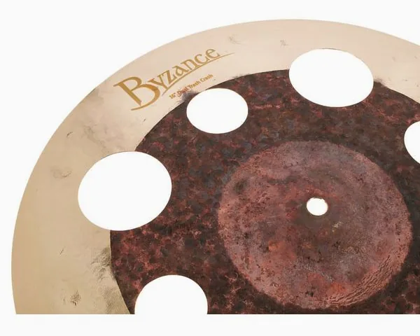 Meinl 16" Byzance Dual Trash Crash detail 3