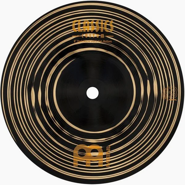 Meinl 8" Cl. Cust. Dark Micro Stack detail 3