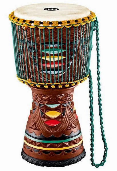Meinl Artisan Djembe Painted Carving vooraanzicht