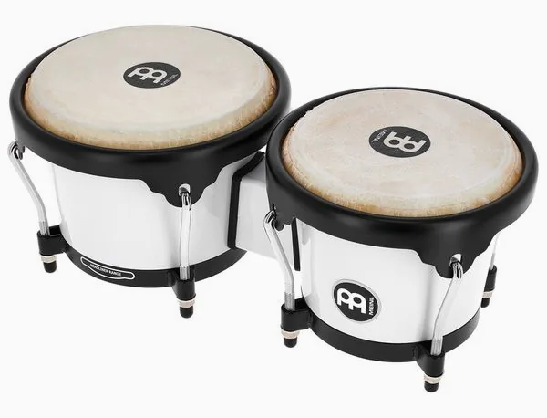 Meinl HB50WH Bongo Bright White vooraanzicht