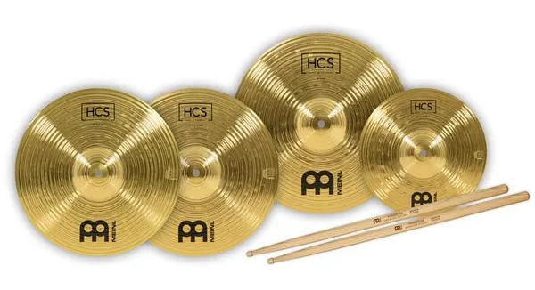 Meinl HCS1314+10S Cymbal Set vooraanzicht