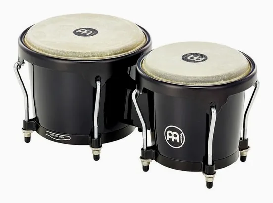 Meinl HFB100BK Bongo Set Fiberglass vooraanzicht