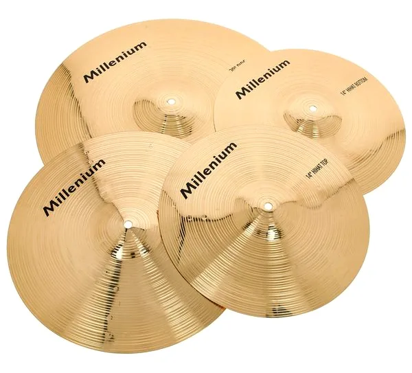 Millenium Brass Cymbal Set Standard vooraanzicht