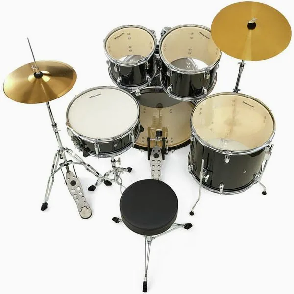 Millenium Focus 20 Drum Set Black detail 5