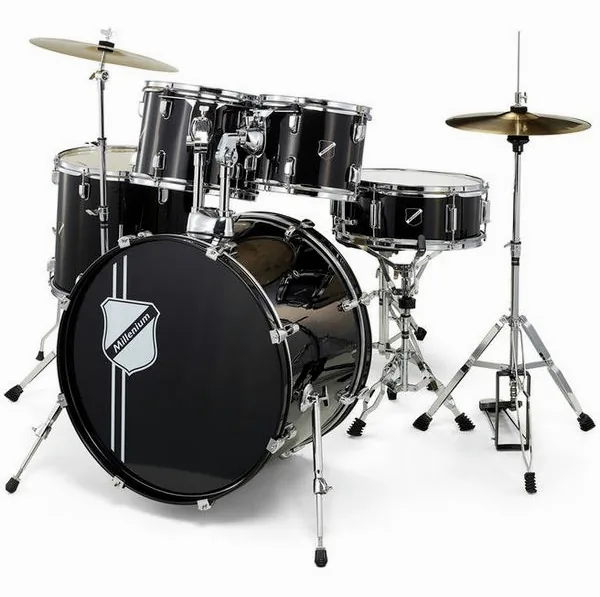 Millenium Focus 22 Drum Set Black detail 2