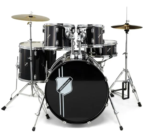 Millenium Focus 22 Drum Set Black detail 3