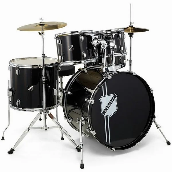 Millenium Focus 22 Drum Set Black detail 4