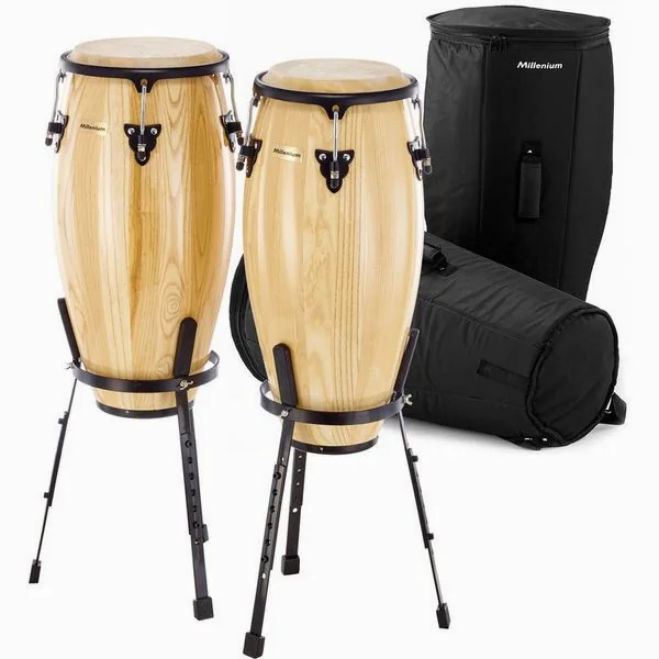 Millenium MC890NT Conga Set w. Gig Bags vooraanzicht