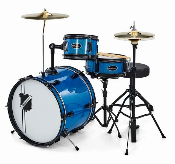 Millenium Youngster Drum Set Azure vooraanzicht