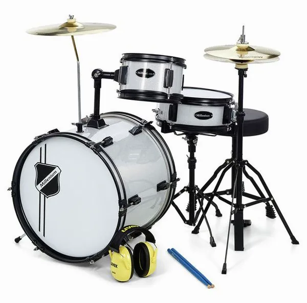 Millenium Youngster Drum Set Bdl. Silver vooraanzicht