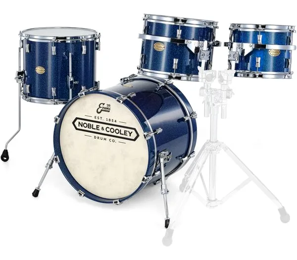 Noble & Cooley CD Maple Cairo Blue Spkl. Kit vooraanzicht