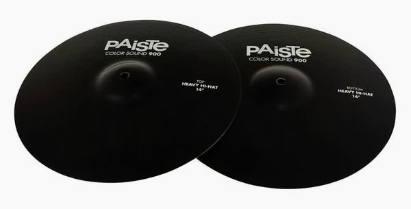 Paiste 14" 900 Color Heavy Hi-Hat BK detail 2