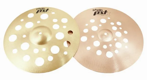 Paiste 14" PSTX Swiss Flanger Stack detail 2