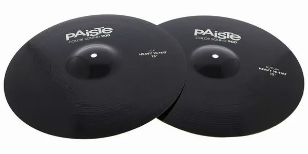 Paiste 15" 900 Color Heavy Hi-Hat BK detail 2