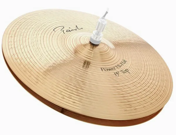Paiste 15" Signature Power Hi-Hat vooraanzicht