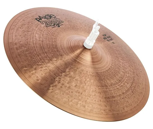 Paiste 16" 2002 Black Big Beat Hi-Hat vooraanzicht
