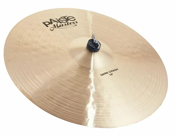 Paiste 18" Masters Dark Crash vooraanzicht