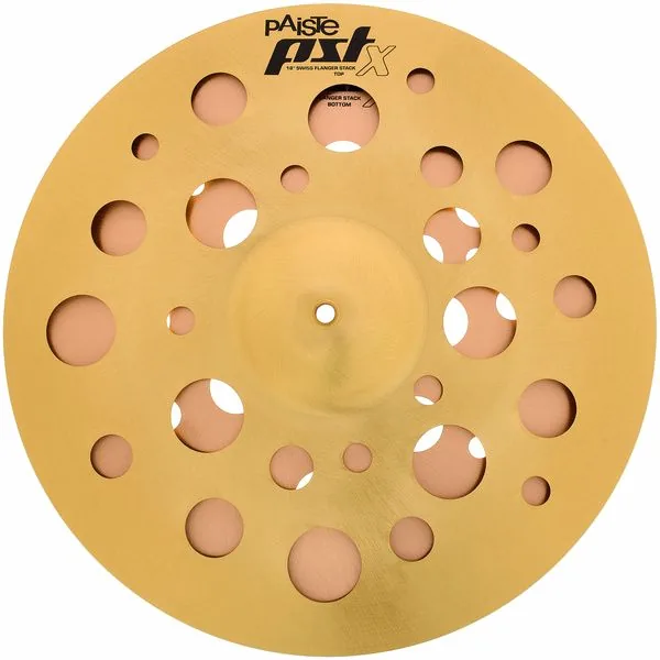 Paiste 18" PSTX Swiss Flanger Stack detail 2