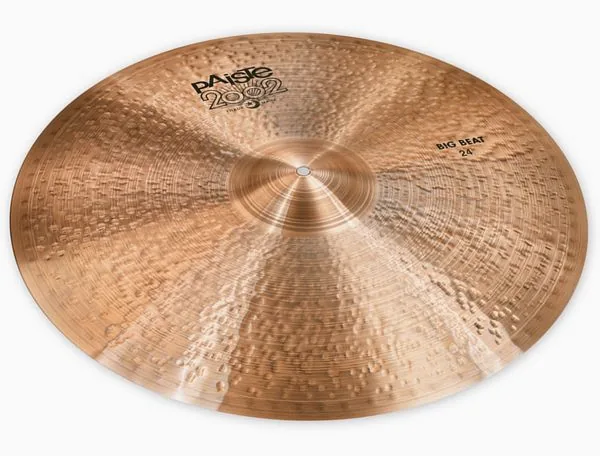 Paiste 24" 2002 Black Big Beat Cymbal vooraanzicht
