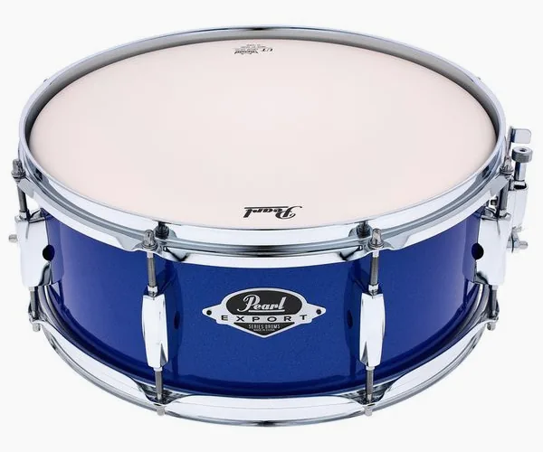 Pearl 14"x5.5" Export SD Mid. Blue vooraanzicht