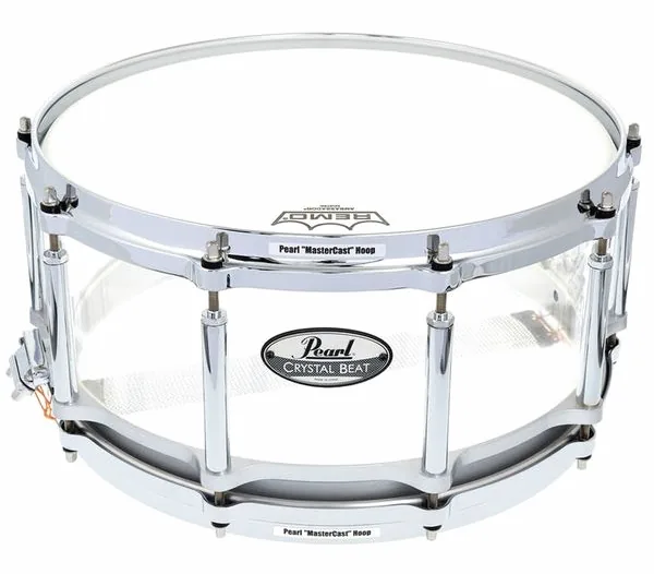 Pearl 14"x6,5" CRB Free Float. Clear vooraanzicht