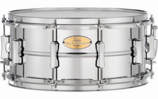 Pearl 14"x6,5" Primal Col. Steel SD vooraanzicht