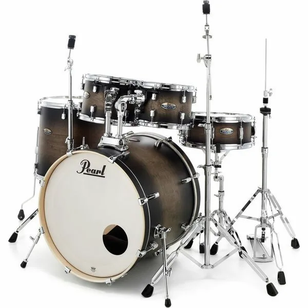 Pearl Decade Maple Studio BK Burst vooraanzicht