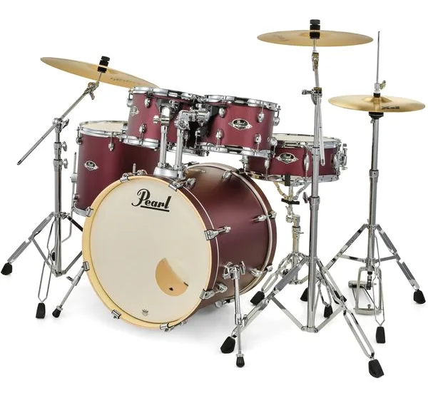 Pearl Export 20" Studio Sat. Scarlet detail 2