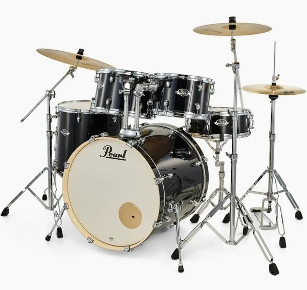 Pearl Export 22" Rock Jet Black vooraanzicht