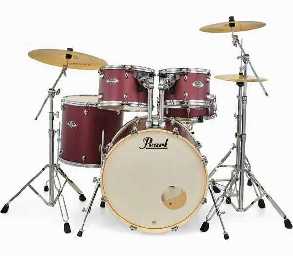 Pearl Export 22" Rock Sat. Scarlet detail 3