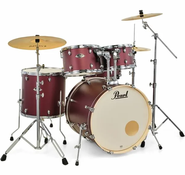 Pearl Export 22" Rock Sat. Scarlet detail 4