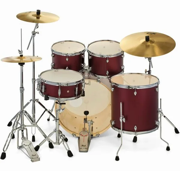 Pearl Export 22" Rock Sat. Scarlet detail 5