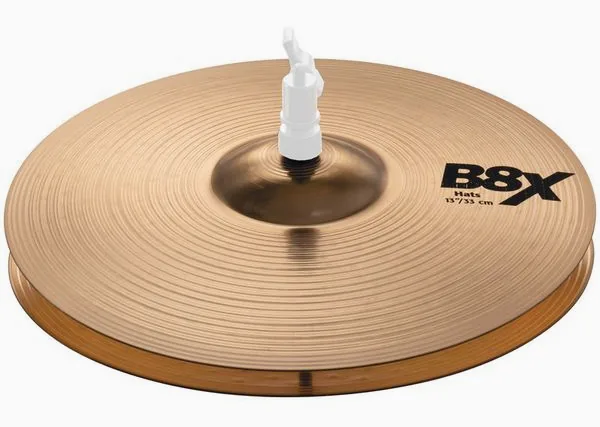 Sabian 13" B8X Hi-Hat vooraanzicht