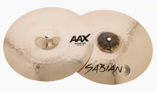 Sabian 14" AAX Medium Hi-Hat detail 2