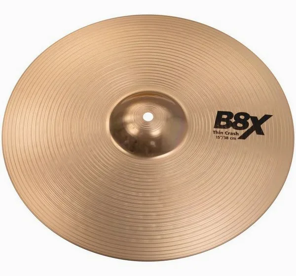 Sabian 15" B8X Thin Crash vooraanzicht