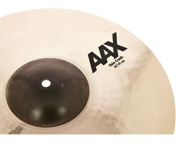 Sabian 16" AAX Thin Crash detail 3