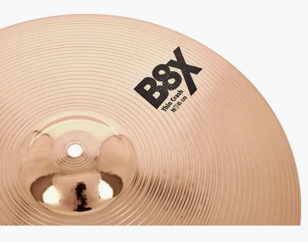 Sabian 16" B8X Thin Crash detail 3