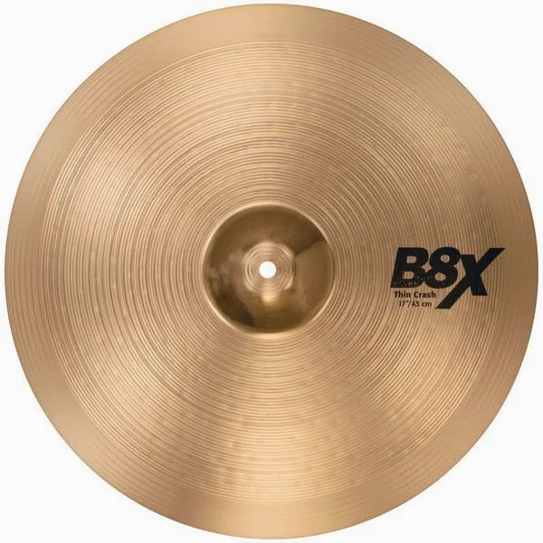 Sabian 17" B8X Thin Crash detail 2
