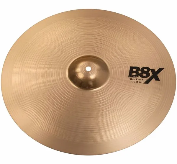 Sabian 17" B8X Thin Crash vooraanzicht