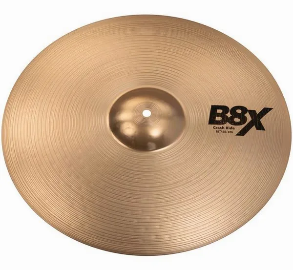 Sabian 18" B8X Crash Ride vooraanzicht