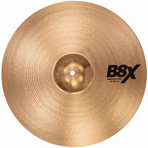 Sabian 18" B8X Medium Crash detail 2