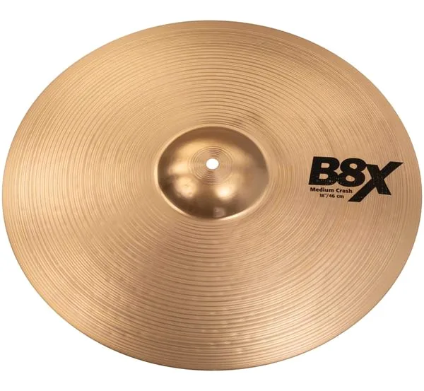 Sabian 18" B8X Medium Crash vooraanzicht
