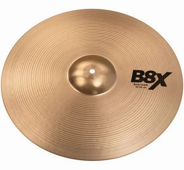 Sabian 18" B8X Rock Crash vooraanzicht