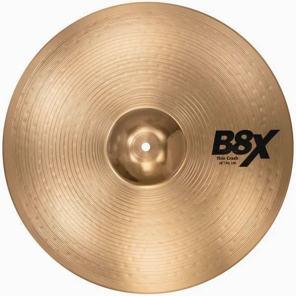Sabian 18" B8X Thin Crash detail 2