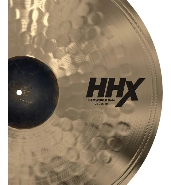 Sabian 22" HHX BFM World Ride Cymbal detail 5